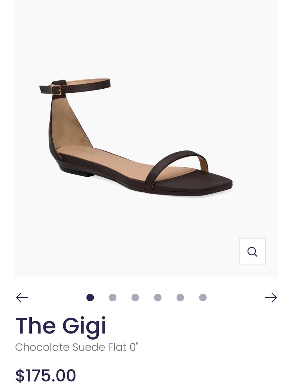 Pashion Footwear The Gigi Chocolate Suede 8.5 FLAT (no heel)